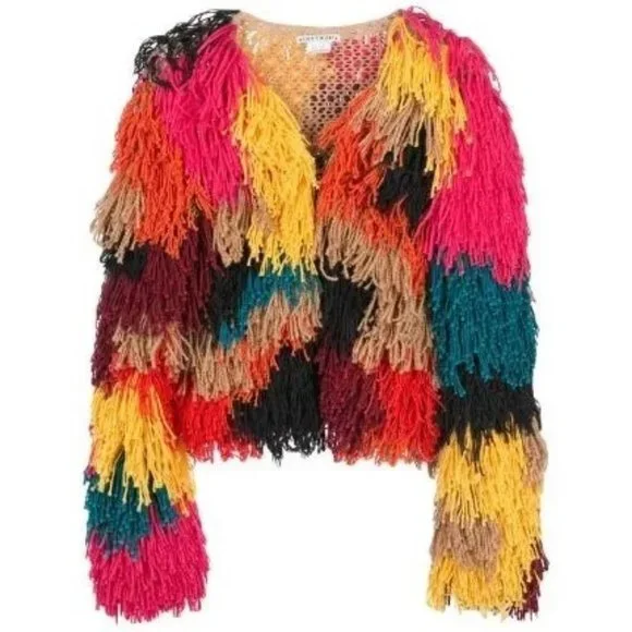 Alice + Olivia Fawn Fringe Jacket in Multicolor - Picture 4 of 9